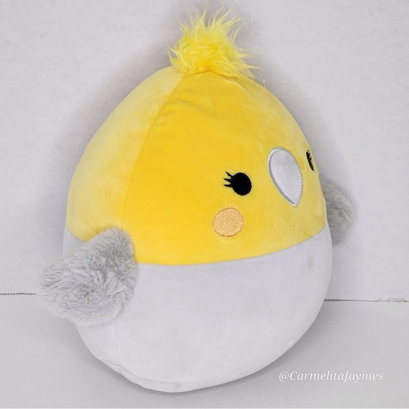 CHARLIZE 🐤 Yellow/Gray Cockatoo Bird Original Squishmallows By Kellytoy NWT - Picture 6 of 8